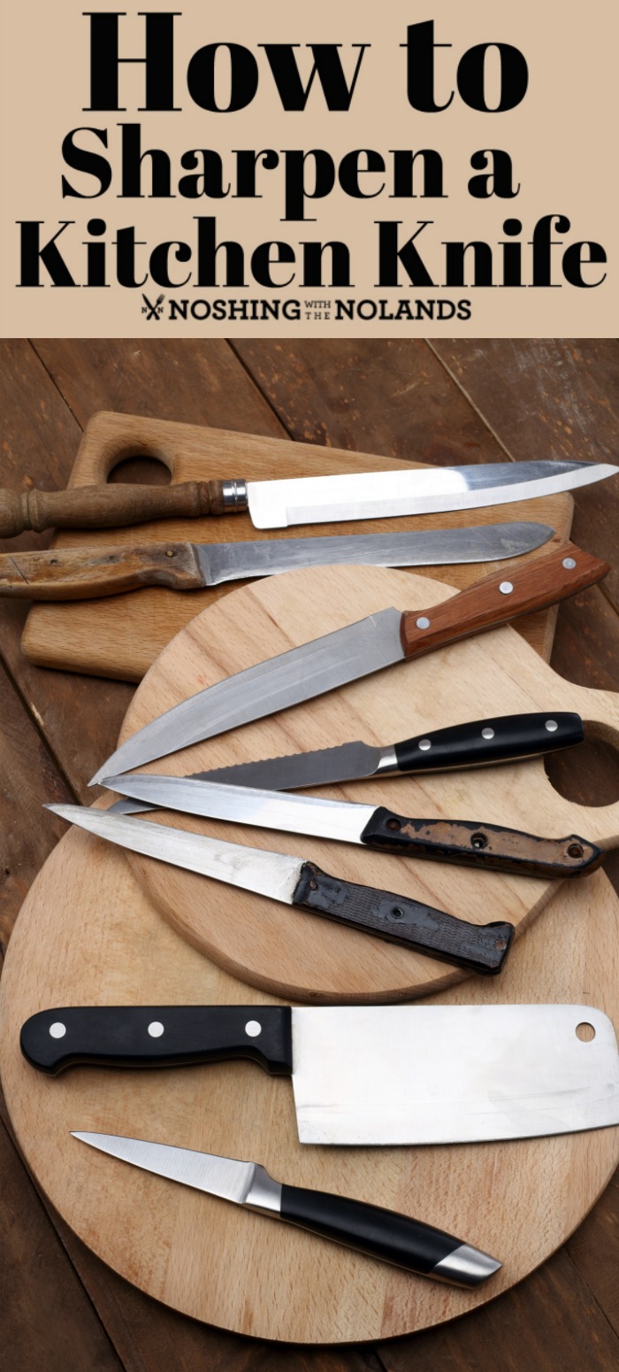How to Sharpen a Kitchen Knife with a step by step guide.