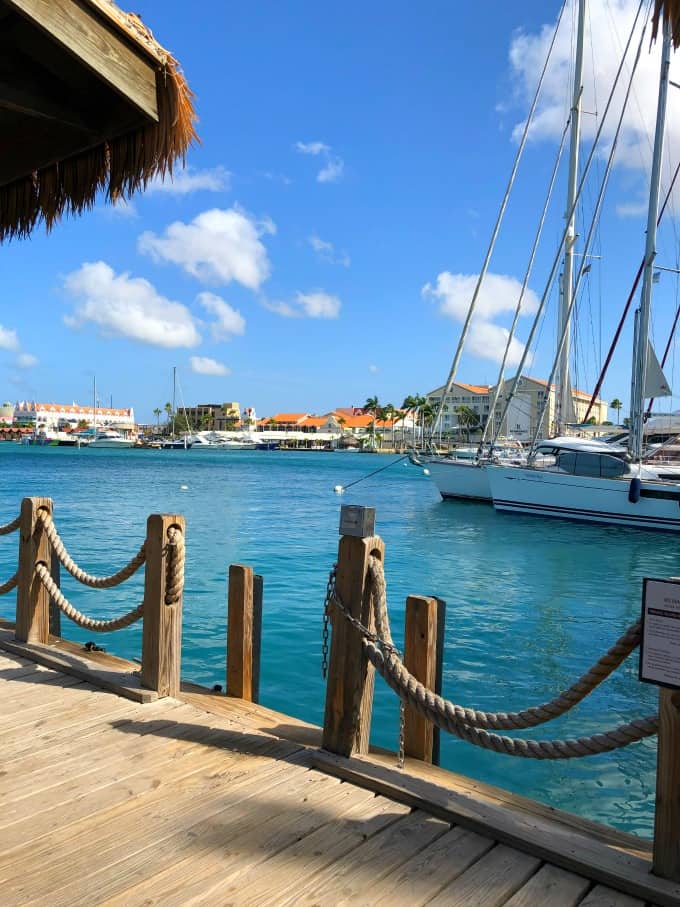 At the dock in Aruba