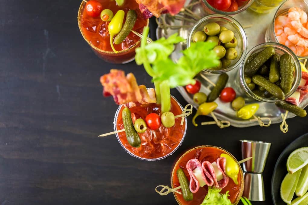 A Bloody Mary or Caesar bar