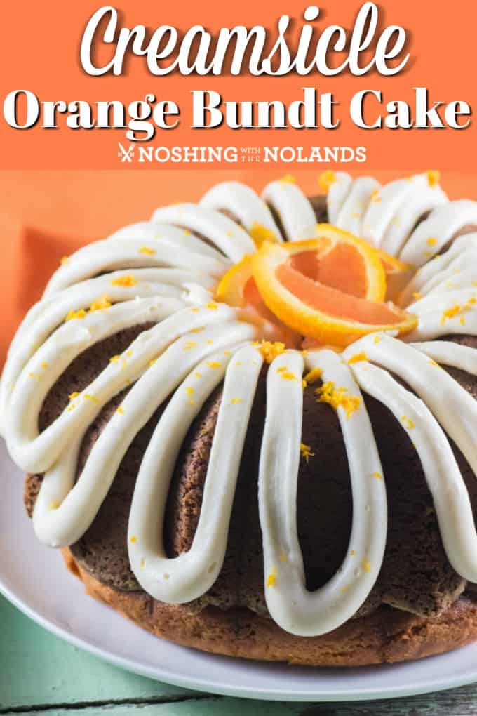Creamsicle Orange Bundt Cake is the perfect cake for Mother's Day!! Bursting with orange flavor with a wonderful cream cheese frosting!! #creamsicle #bundt #cake #orange