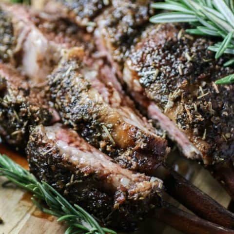 Smoked Rack of Lamb