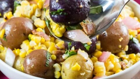Little Potato Charred Corn Salad