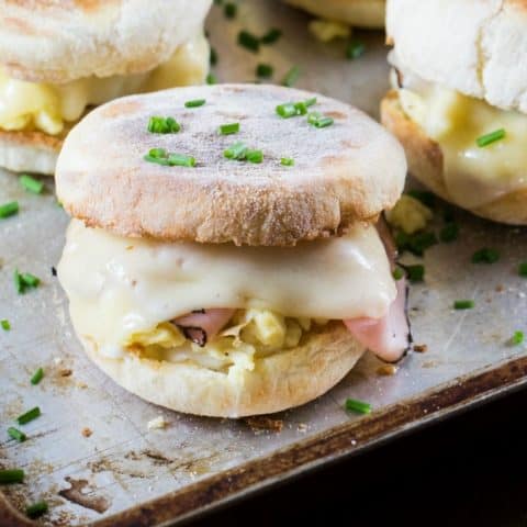 Cordon Bleu Breakfast Sandwich with Dijon Cream Sauce