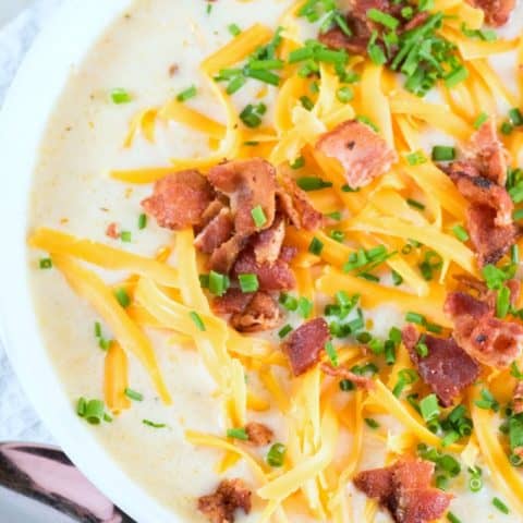 Slow Cooker Cauliflower Corn Chowder