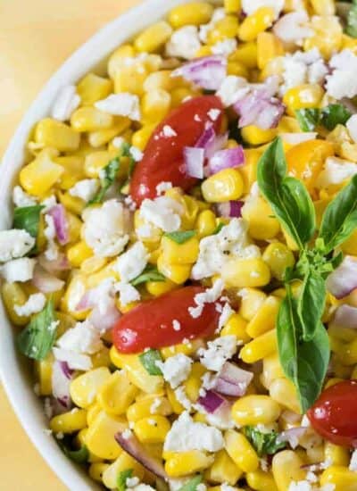 Cotija Corn Salad Recipe hero.