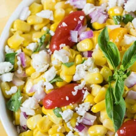 Cotija Corn Salad Recipe hero.