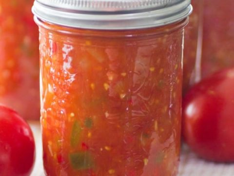 Homemade Canned Tomato Salsa Is The Best With Fresh Summer Produce
