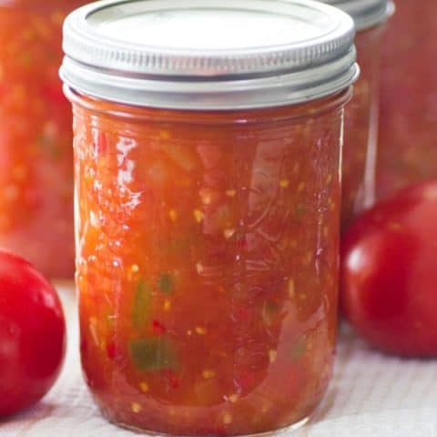 Homemade Canned Tomato Salsa