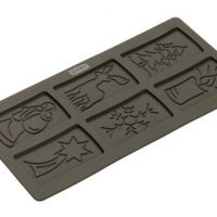 Lurch Germany Flexiform Silicone 5.9 x 11.8 Inch Spekulatius Christmas Cookie Mold, Brown