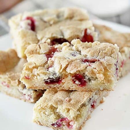Plate of festive dessert bars