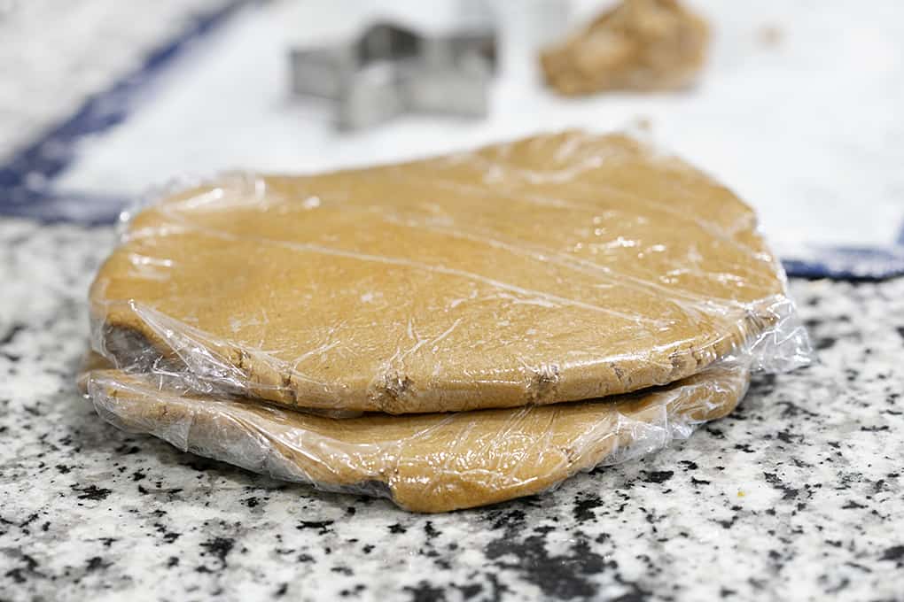 Cookie Dough in Plastic Wrap