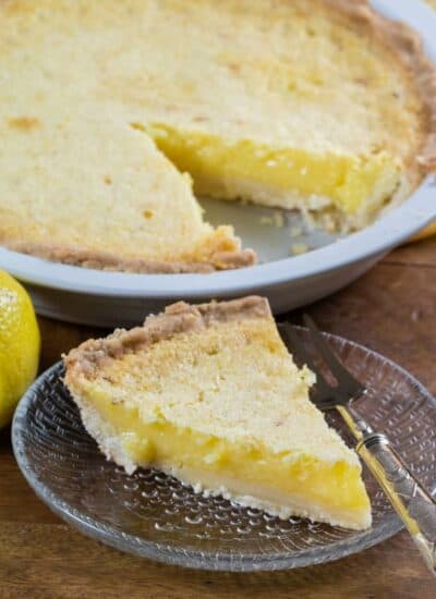 Lemon Chess Pie hero.