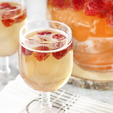 Strawberry Champagne Party Punch Recipe