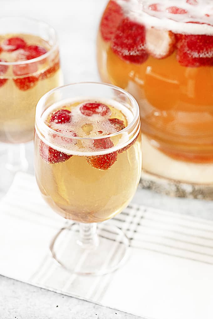 Party Punch Recipe  Strawberry Champagne Punch