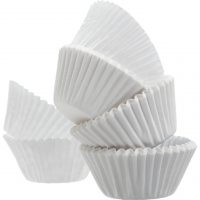 Green Direct Cupcake Liners - Standard Size Cupcake Wrappers to use for Pans or carrier or on stand - White Paper Baking Cups Pack of 500