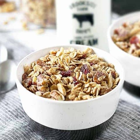 Bowl of Granola Cereal