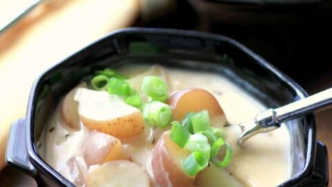Cheesy Potato Soup #LittlePotatoes