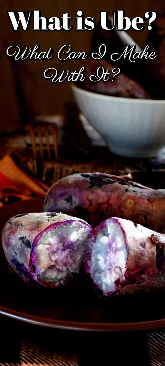 What is Ube? What Do I Make With It? This purple sweet potato is all the rage for lovely colored lilac desserts. Come and learn all about it! #howto #Ube