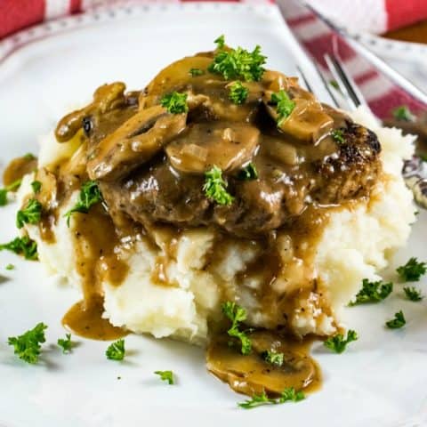 Salisbury Steak with Mushroom Gravy is easy comfort food at its best!