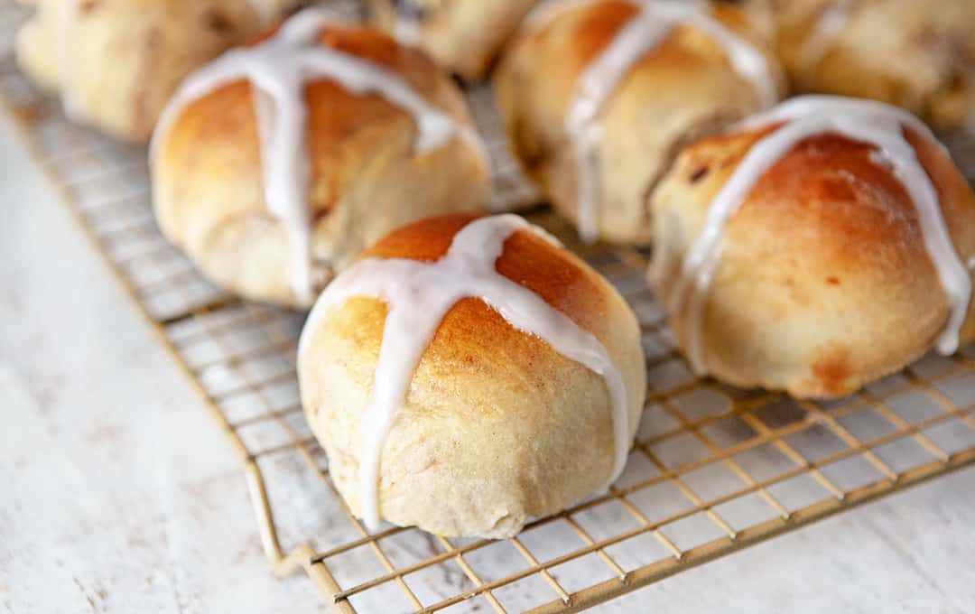 Hot Crossed Buns on Cooling Rack