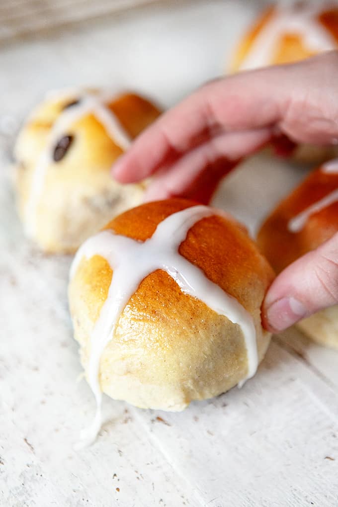 Picking up a Hot Crossed Bun