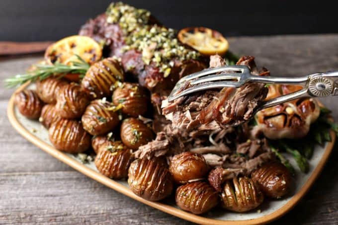 Slow Roasted Boneless Leg Of Lamb - NWTN