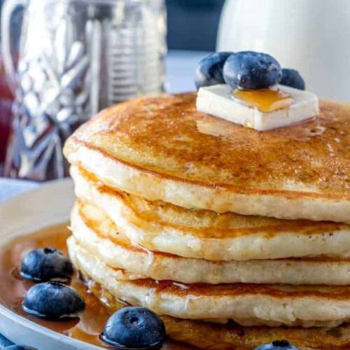 Blueberry Buttermilk Pancakes - Noshing With the Nolands