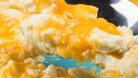 Cheesy Baked Scrambled Eggs