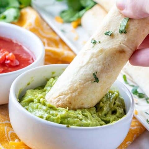 Baked Chicken Flautas (Rolled Tacos)