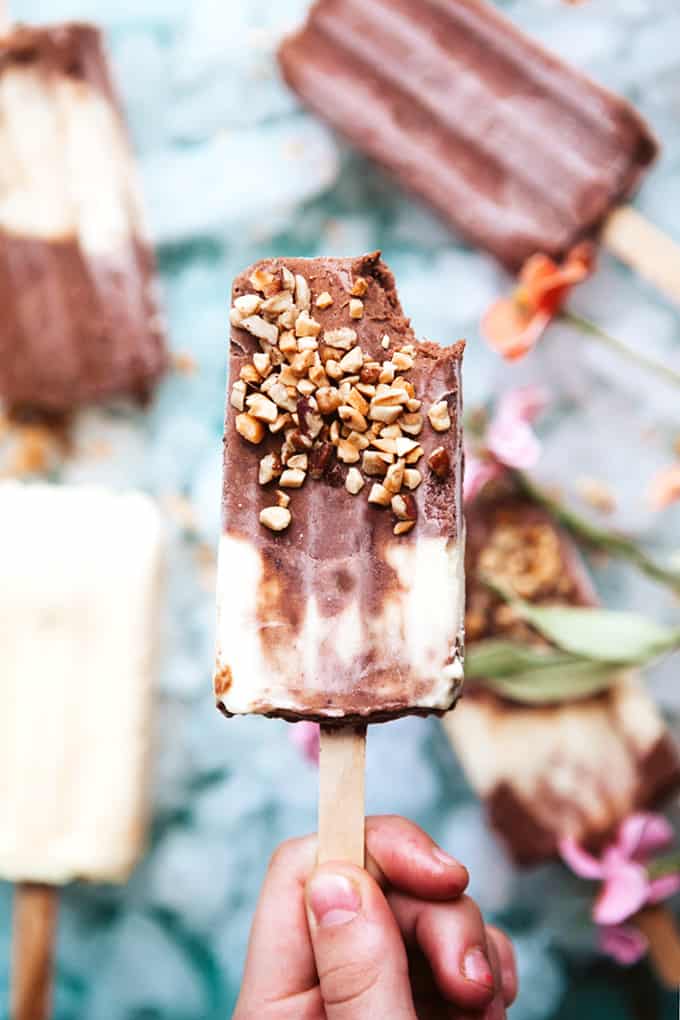 Marbled Pudding Pop with Nuts