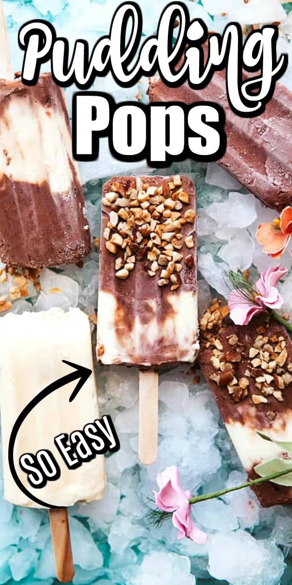 These easy to make Pudding Pops will be a family favorite to enjoy all summer long!! #puddingpops #fudgesicles