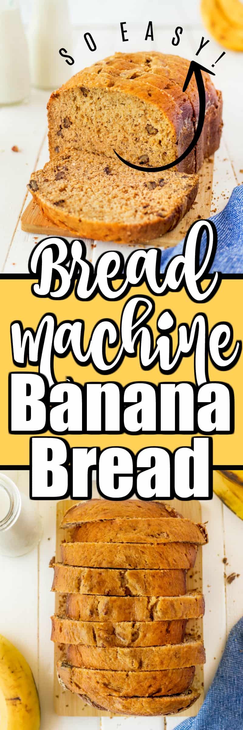Super Easy Bread Machine Banana Bread - Noshing With the Nolands