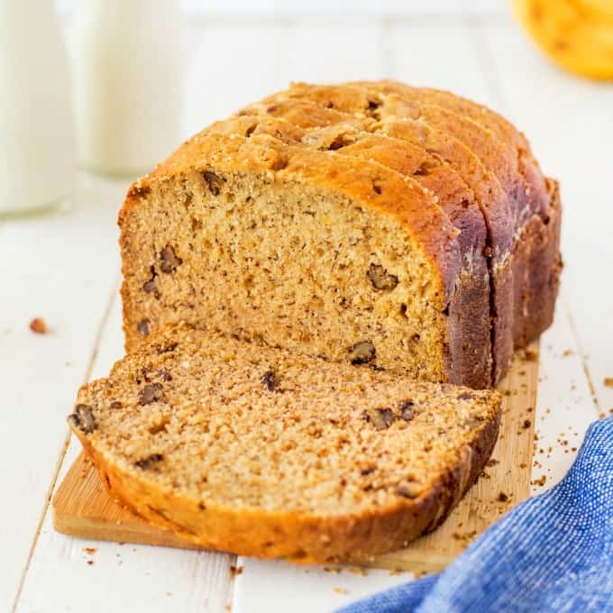 Super Easy Bread Machine Banana Bread