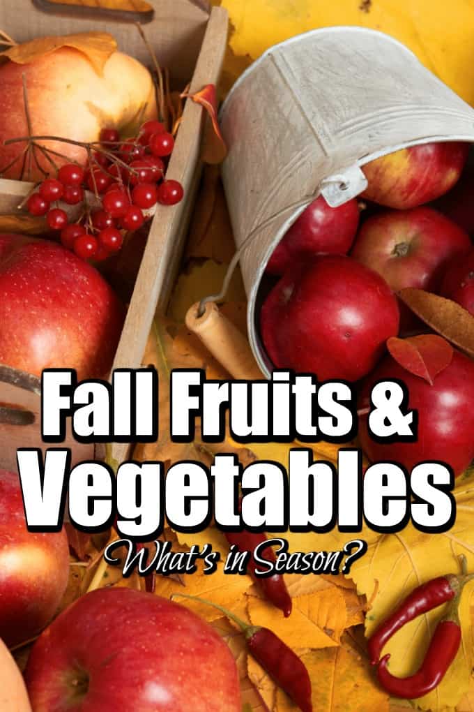 Fall Fruits and Vegetables - What's in Season? Pin