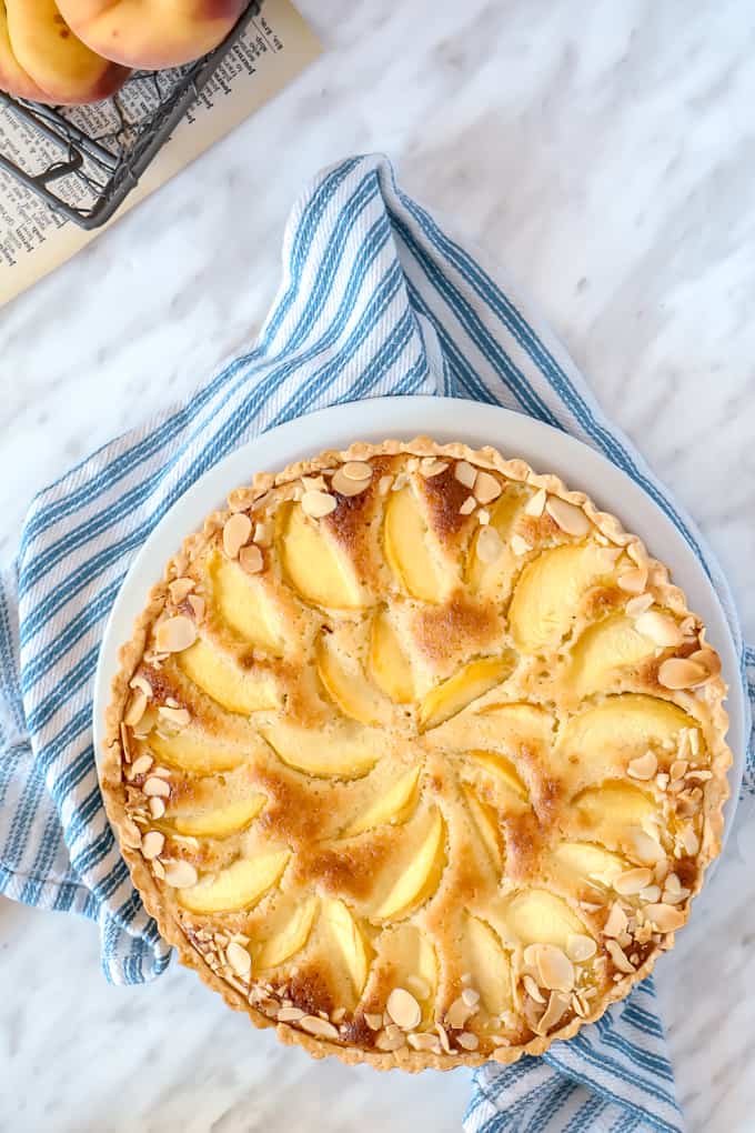 Overhead shot of Peach Pie