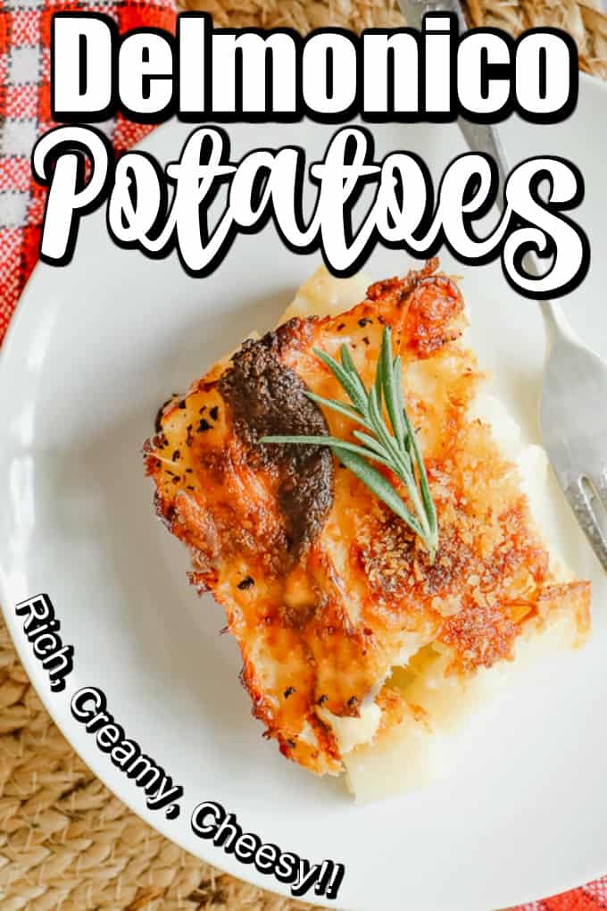 Cheesy And Creamy Delmonico Potatoes Recipe Pin