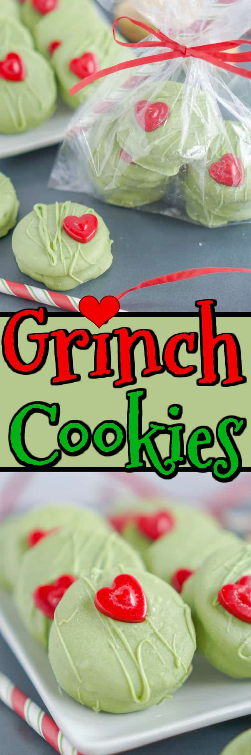 Easy No-Bake Grinch Cookies - Noshing With The Nolands