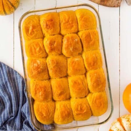 Perfectly Fluffy Pumpkin Dinner Rolls vertical.