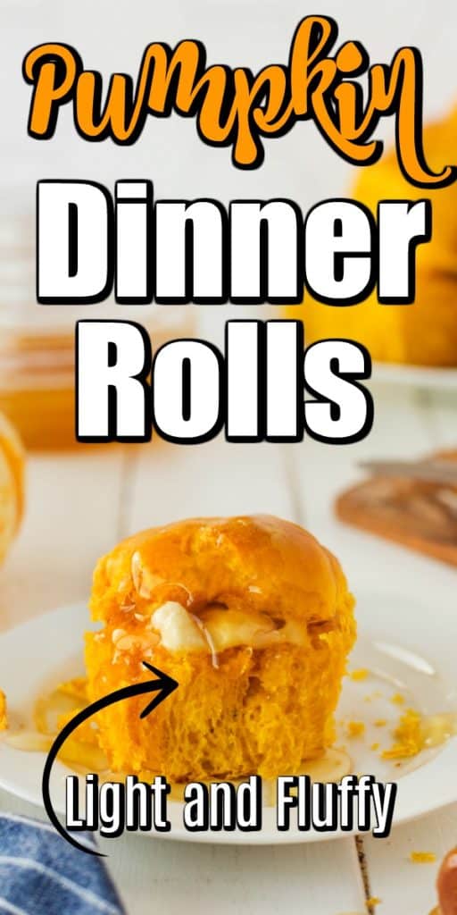 These Perfectly Fluffy Pumpkin Dinner Rolls make an excellent side with great pumpkin flavor! You will love serving them for Halloween on sliders, Thanksgiving as a side dish or any time with a soup, stew or as a sandwich. Perfectly Fluffy Pumpkin Dinner Rolls Pin