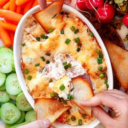 Crab Rangoon Dip hero.