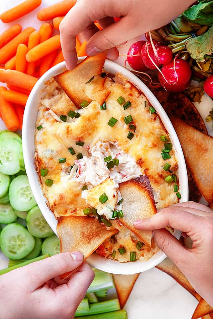 Crab Rangoon Dip Perfect Party Appetizer Noshing With The Nolands