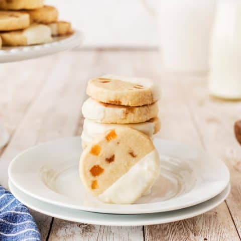 White Chocolate Ginger Shortbread