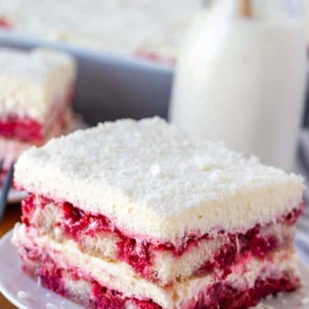 White Chocolate Raspberry Tiramisu hero.