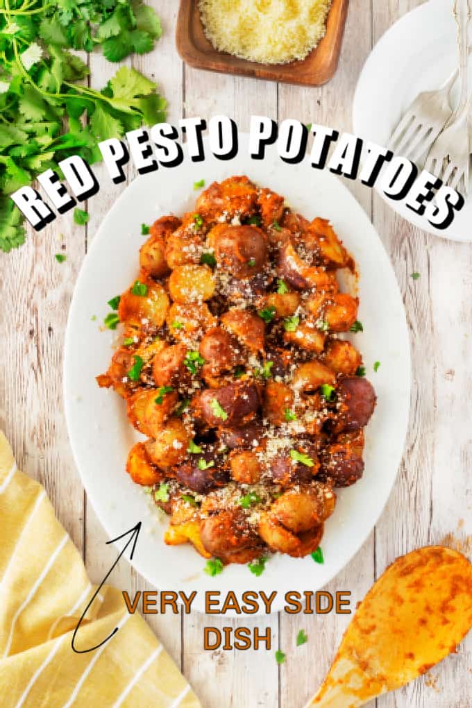 Red Pesto Potatoes Pin