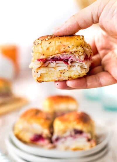 Havarti Cranberry Turkey Sliders hero.