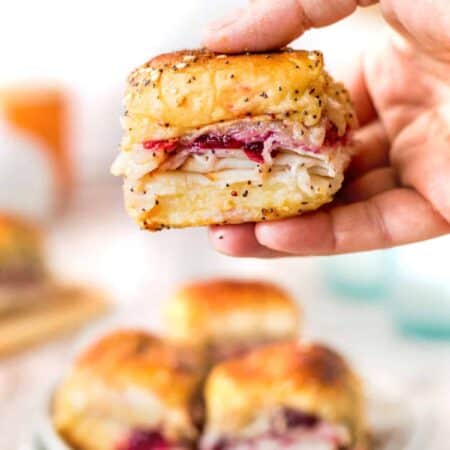 Havarti Cranberry Turkey Sliders hero.