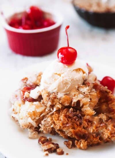 Cherry Pineapple Dump Cake hero.