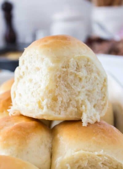 Sourdough Dinner Rolls Recipe hero.