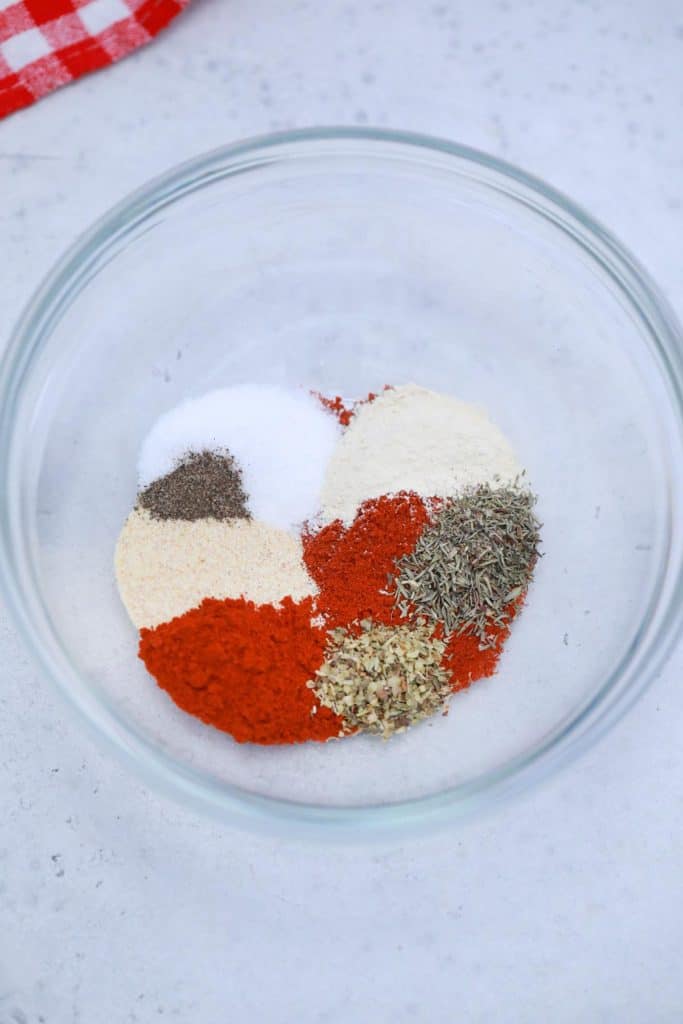 Spice ingredients in a bowl