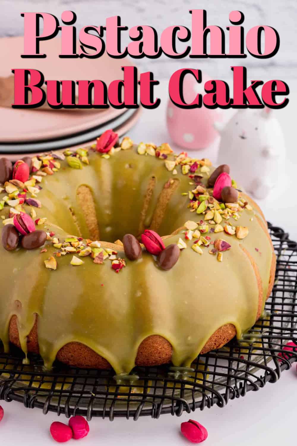 Glazed Pistachio Bundt Cake Pin